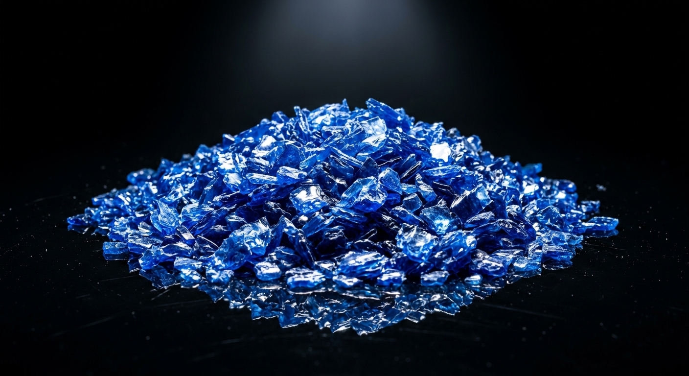 Blue PET Flakes
