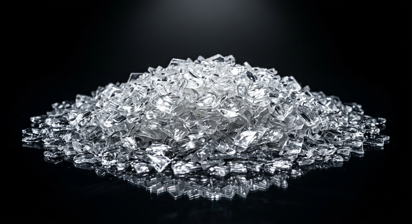 Transparent PET Flakes